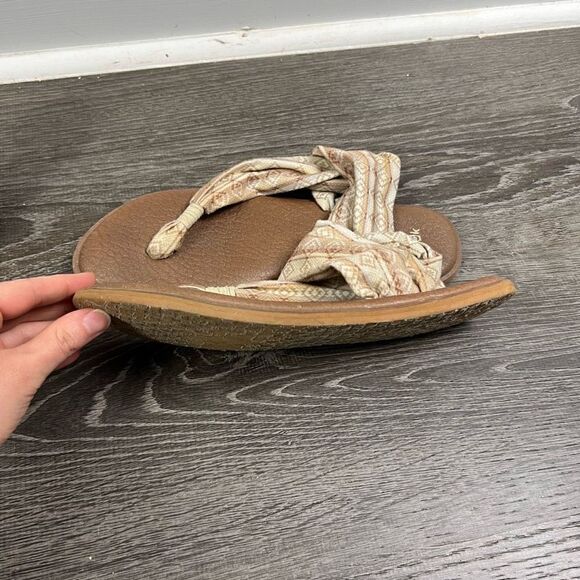 Sanuk yoga bundle of 2 Aztec printed cloth sling mat foam sandal size 9 - Picture 6 of 16